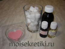 Валентинка из мыла