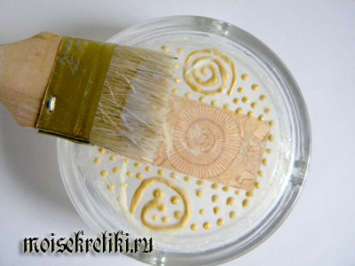 Декупаж пепельницы Декупаж пепельницы
