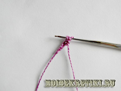 Как связать шнурок крючком