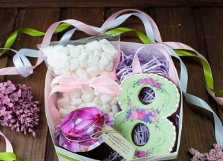 Сладкий подарок на 8 марта для девушки