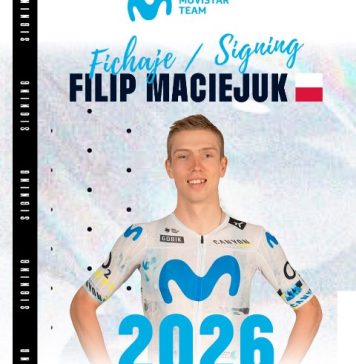 26-летний польский гонщик Филипп Мацейюк подписал контракт с командой Movistar