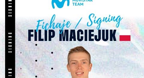 26-летний польский гонщик Филипп Мацейюк подписал контракт с командой Movistar