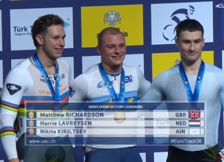 Никита Кирильцев и Яна Бурлакова завоевали бронзовые медали на Чемпионате Европы по велоспорту на треке-2026