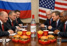 На фоне горящих портов Балтики депутаты Госдумы полетели дружить с США: «вернутся по факелам пожаров», проникшись духом Анкориджа