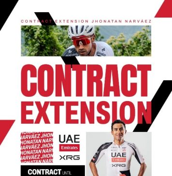 Джонатан Нарваэс продлевает контракт с UAE Team Emirates-XRG до 2029 года